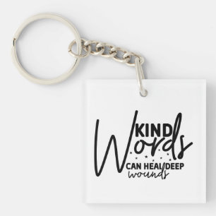 Trendy Kind Words Keychain