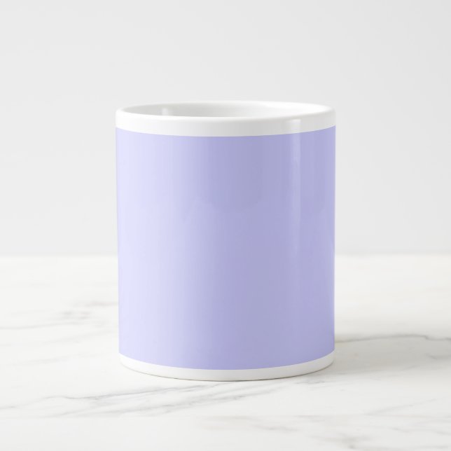 Trendy Lavender colour ready to customize Large Coffee Mug (Front)