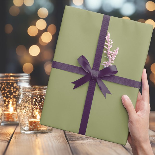 Trendy Leafy Brushwood Green - Wrapping Paper (Creator Uploaded)