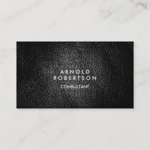 Trendy Leather Effect Modern Business Card