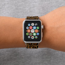 Trendy Leopard Personalized Apple Band