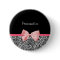 Trendy Leopard Print and Pink Ribbon With Name