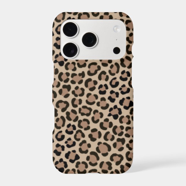 Trendy Leopard Print Fur Effect Repeat Pattern (Verso)