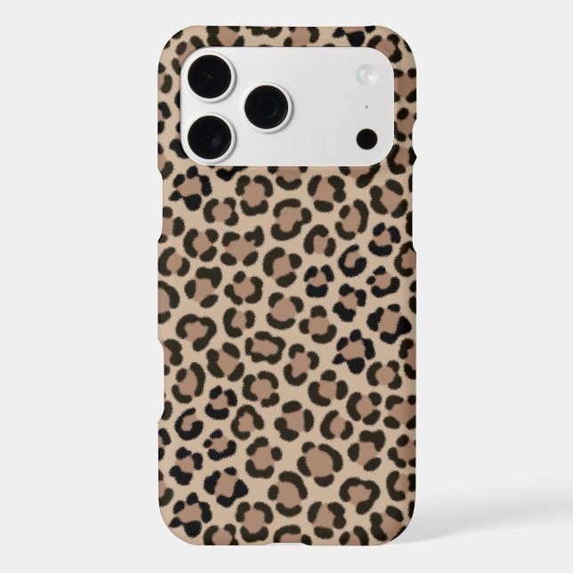 Trendy Leopard Print Fur Effect Repeat Pattern (Verso)