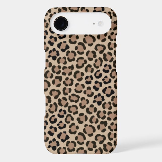 Trendy Leopard Print Fur Effect Repeat Pattern (Verso)
