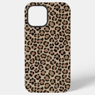 Trendy Leopard Print Fur Effect Repeat Pattern iPhone 12 Pro Max Case