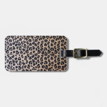 Trendy Leopard Print Travel Luggage Tag