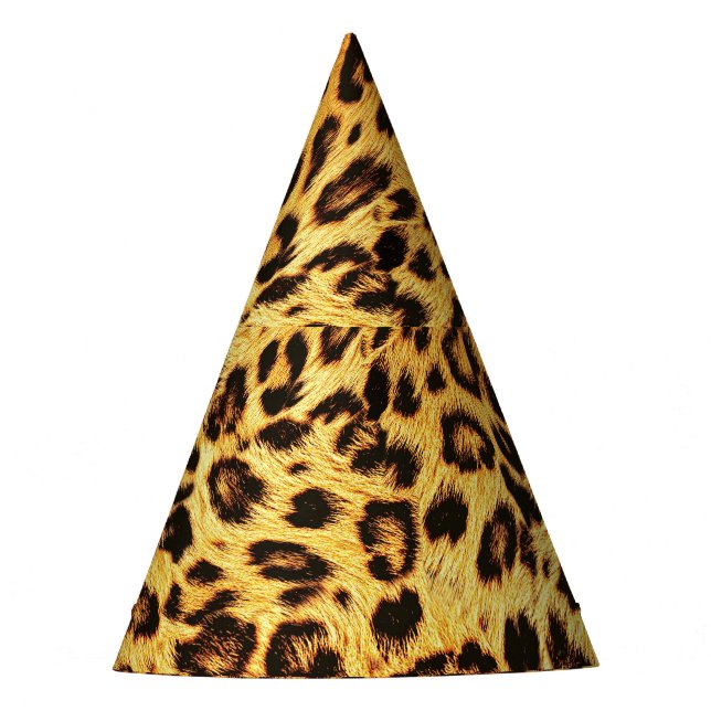Trendy Leopard: Skin Design Pattern. Party Hat (Front)
