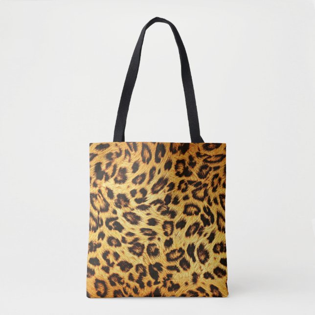 Trendy Leopard: Skin Design Pattern. Tote Bag (Front)