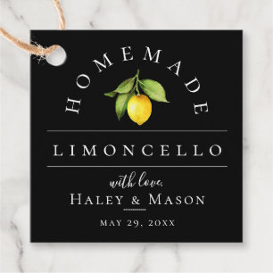 Trendy Limoncello Wedding Favour Tags
