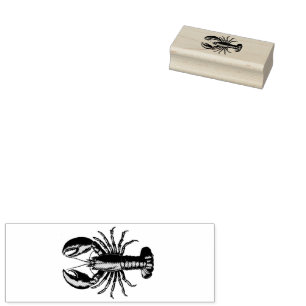 Trendy Lobster Rubber Stamp