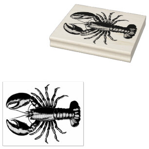 Trendy Lobster Rubber Stamp