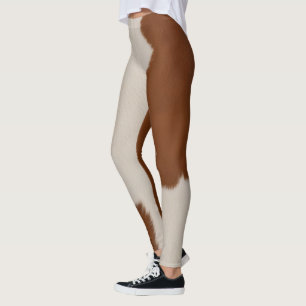 Trendy Luxury Elegant Faux Cow Leather Collection Leggings