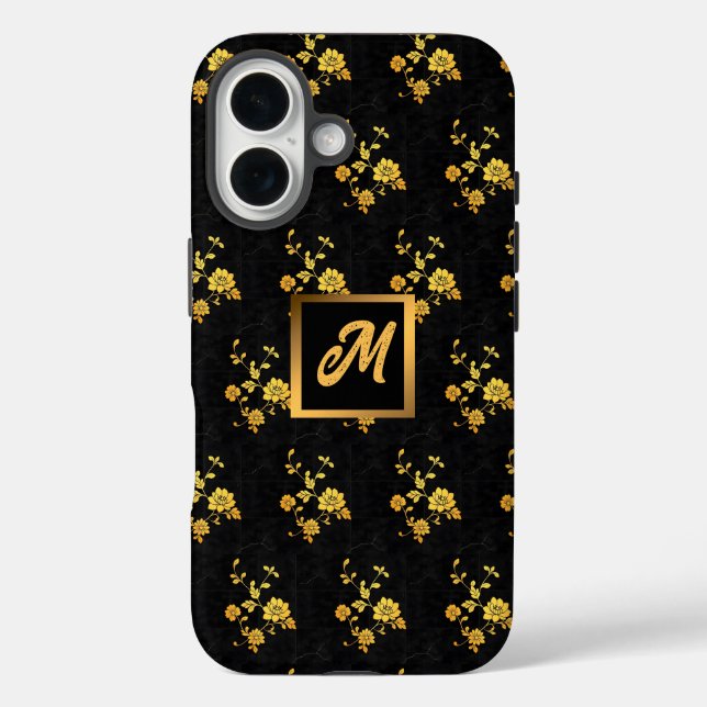 Trendy Luxury Elegant Floral Collection Case-Mate iPhone Case (Back)