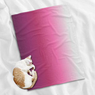 trendy magenta maroon marsala burgundy ombre fleece blanket