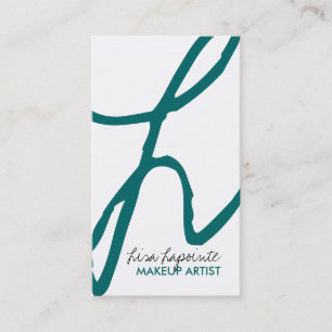 Trendy Makeup Artist Business Cards