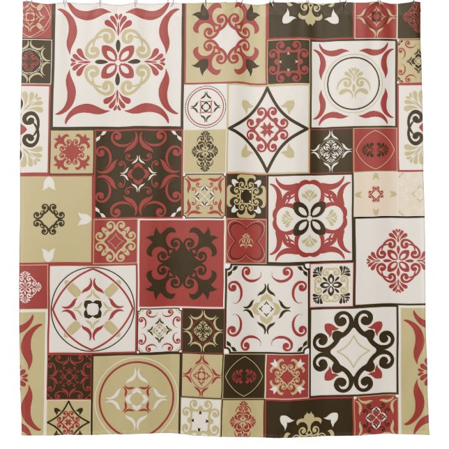 Trendy Marsala Moroccan Tile Pattern (Front)