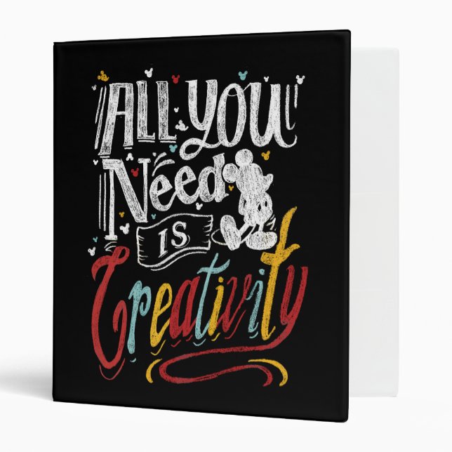 Trendy Mickey | All You Need Is Creativity Binder (Front/Inside)