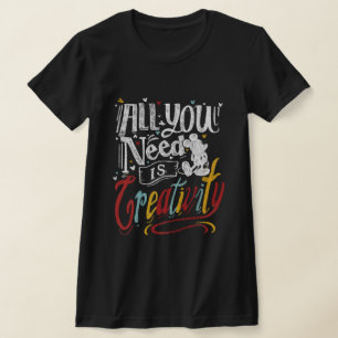 Trendy Mickey All You Need Is Creativity T-Shirt