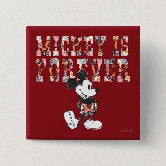Trendy Mickey | Forever 2 Inch Square Button (Front)