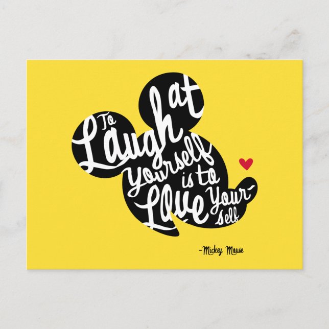 Trendy Mickey | Laugh At Yourself Postcard (Front)