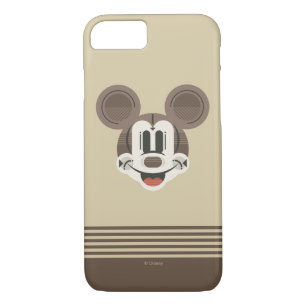 Trendy Mickey   Stylized Stripes Retro Head iPhone 8/7 Case