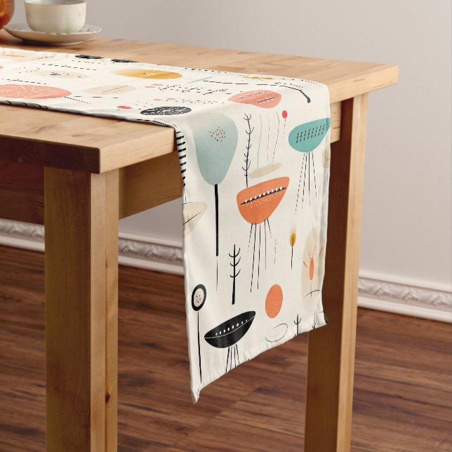 Trendy Mid Century Short Table Runner (In Situ)