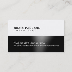 Trendy mignon chic noir blanc gris Carte de visite