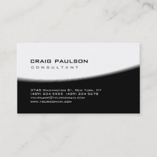 Trendy mignon chic noir Carte de visite spiral bla