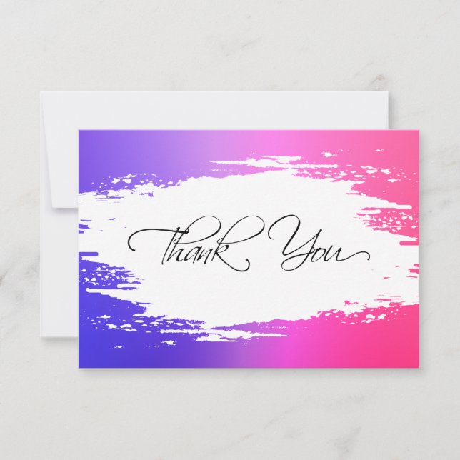 Trendy Mini Thank You Cards With Envelopes (Front)