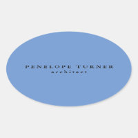 Trendy Minimalist Cornflower Blue Professional