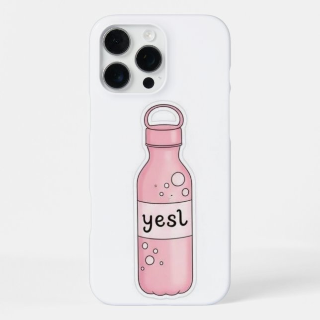 Trendy Minimalist iPhone Case Stylish Phone Cover. (Back)