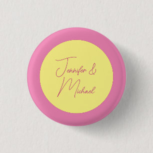 Trendy Minimalist Modern Plain Simple Pastel Colou 1 Inch Round Button