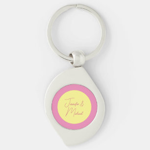 Trendy Minimalist Modern Plain Simple Pastel Colou Keychain