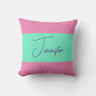 Trendy Minimalist Modern Plain Simple Pastel Colou Throw Pillow