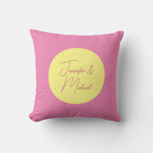 Trendy Minimalist Modern Plain Simple Pastel Colou Throw Pillow