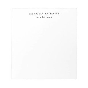 Trendy Minimalist Professional  Notepad