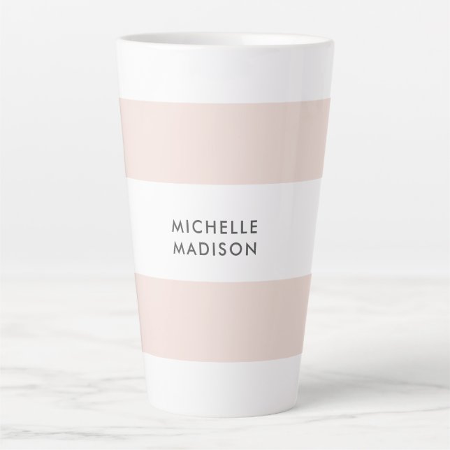 Trendy Minimalist Professional Plain Latte Mug (Front)