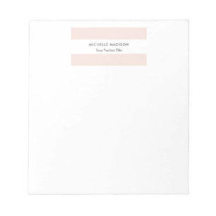 Trendy Minimalist Professional Plain Notepad