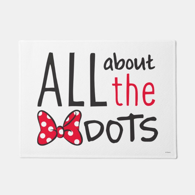 Trendy Minnie | All About The Dots Doormat (Front)