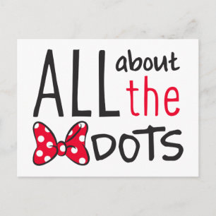 Trendy Minnie   All About The Dots Postcard