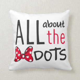 Trendy Minnie   All About The Dots Throw Pillow