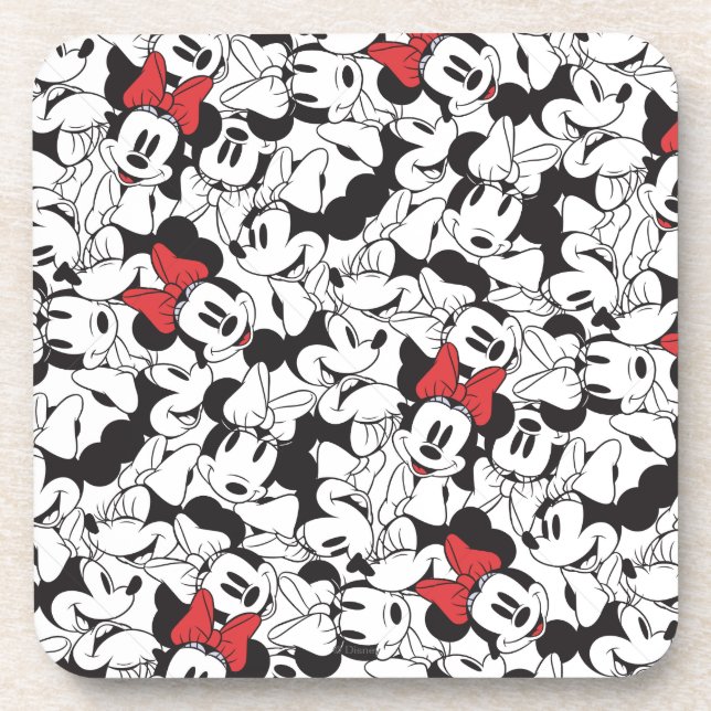 Trendy Minnie | Classic Pattern Coaster (Front)
