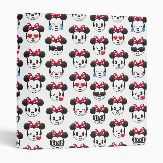 Trendy Minnie | Emoji Pattern Binder (Front/Spine)