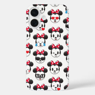 Trendy Minnie   Emoji Pattern iPhone 16 Case