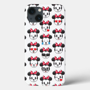 Trendy Minnie   Emoji Pattern iPhone 13 Case