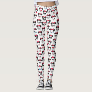 Trendy Minnie   Emoji Pattern Leggings