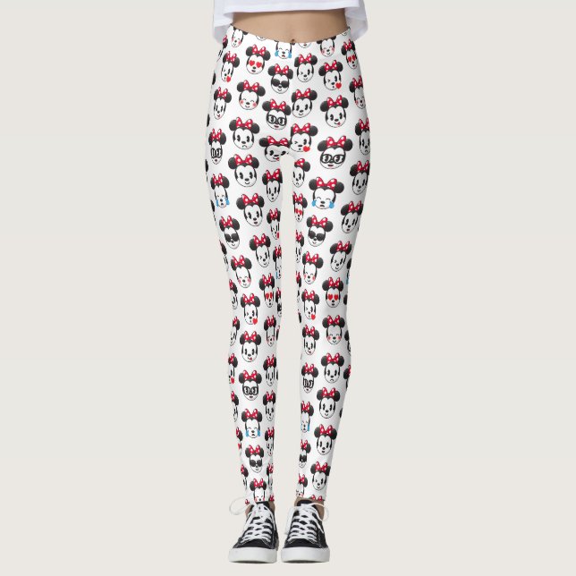 Trendy Minnie | Emoji Pattern Leggings (Front)