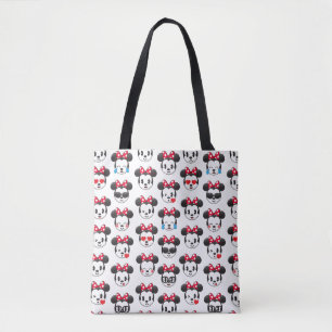 Trendy Minnie   Emoji Pattern Tote Bag