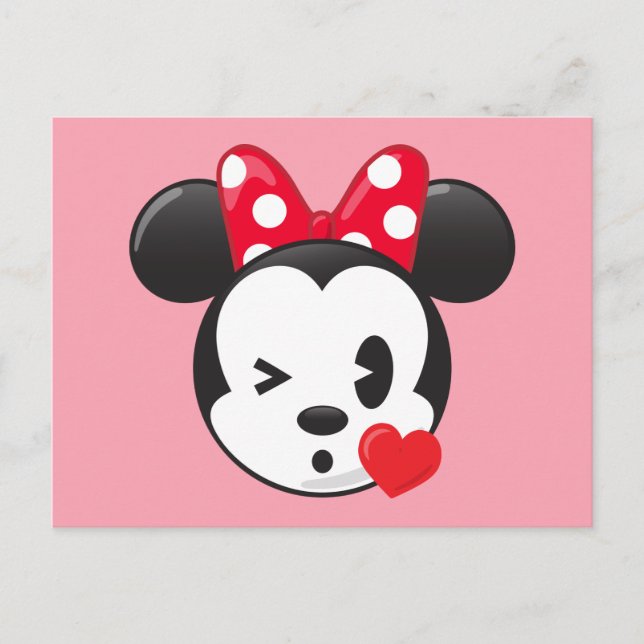 Trendy Minnie | Flirty Emoji Postcard (Front)